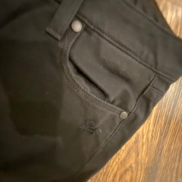 Like new Paige Jimmy Jimmy Crop Jeans Black Destructed Sz 24 - Picture 5 of 13